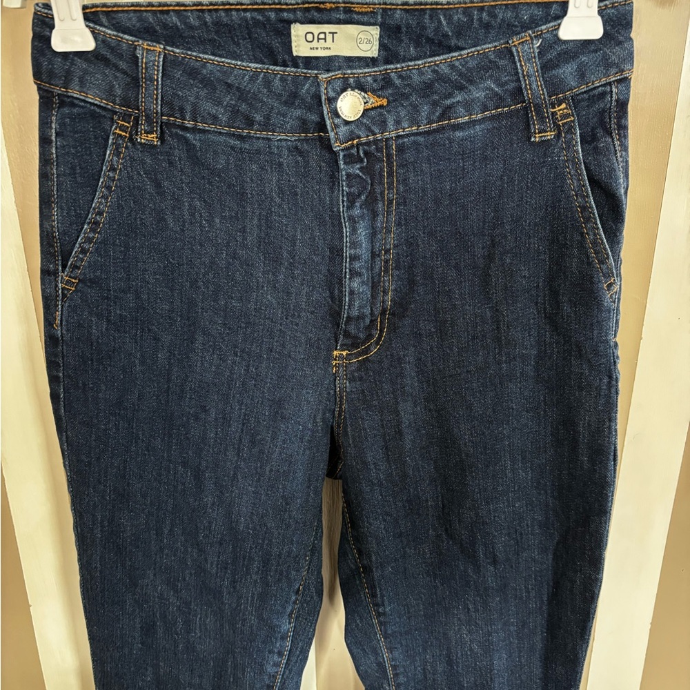 Oat New York Dark Indigo Straight Leg Jeans
